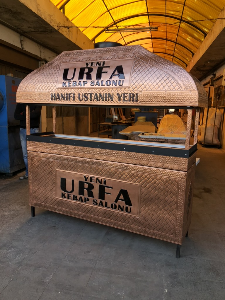 Bakır Tezgahlı Ocakbaşı Mangal Dolaplı