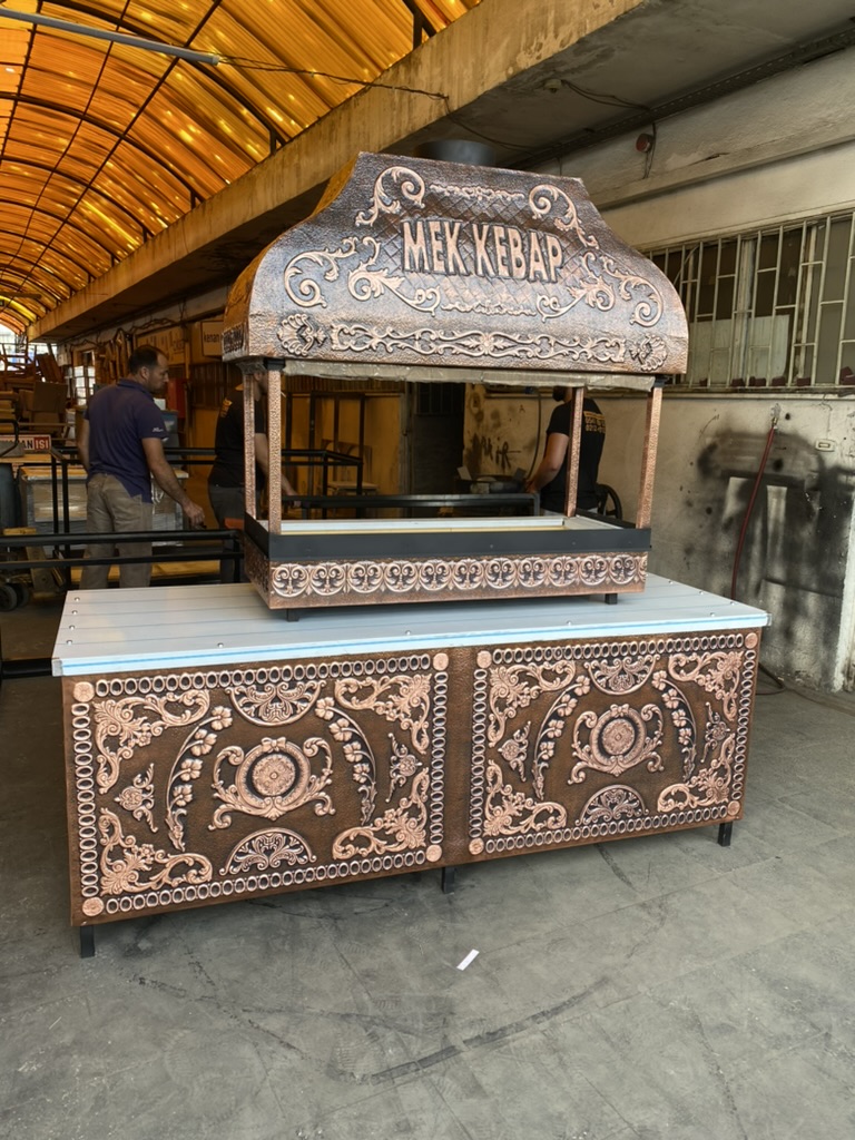 İşlemeli Bakır Ocakbaşı Mangal