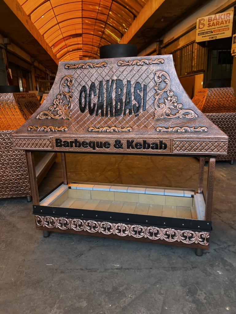 Bakır Mangal Izgara – Açık Modeli