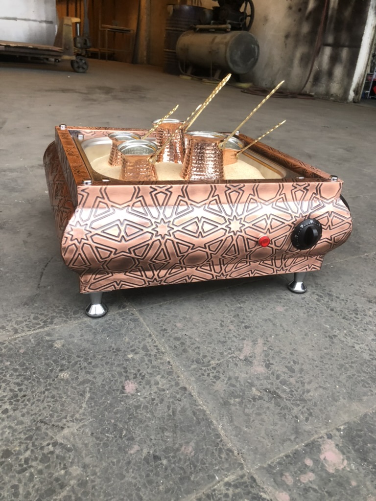 Bakır Kumda Kahve Makinesi