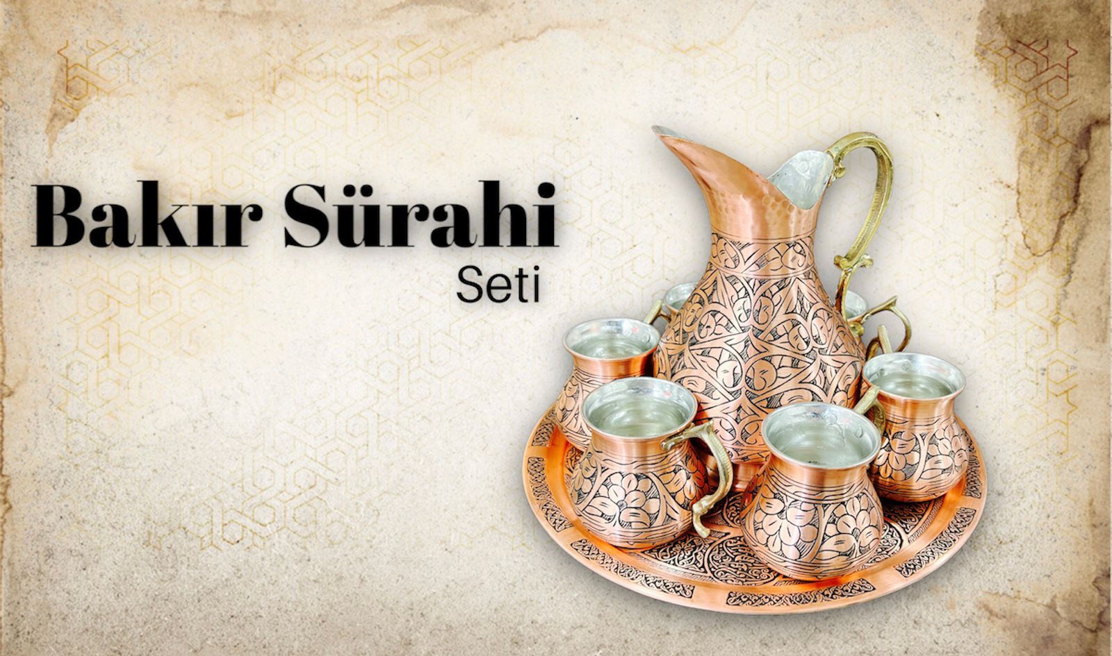 bakır sürahi takımı